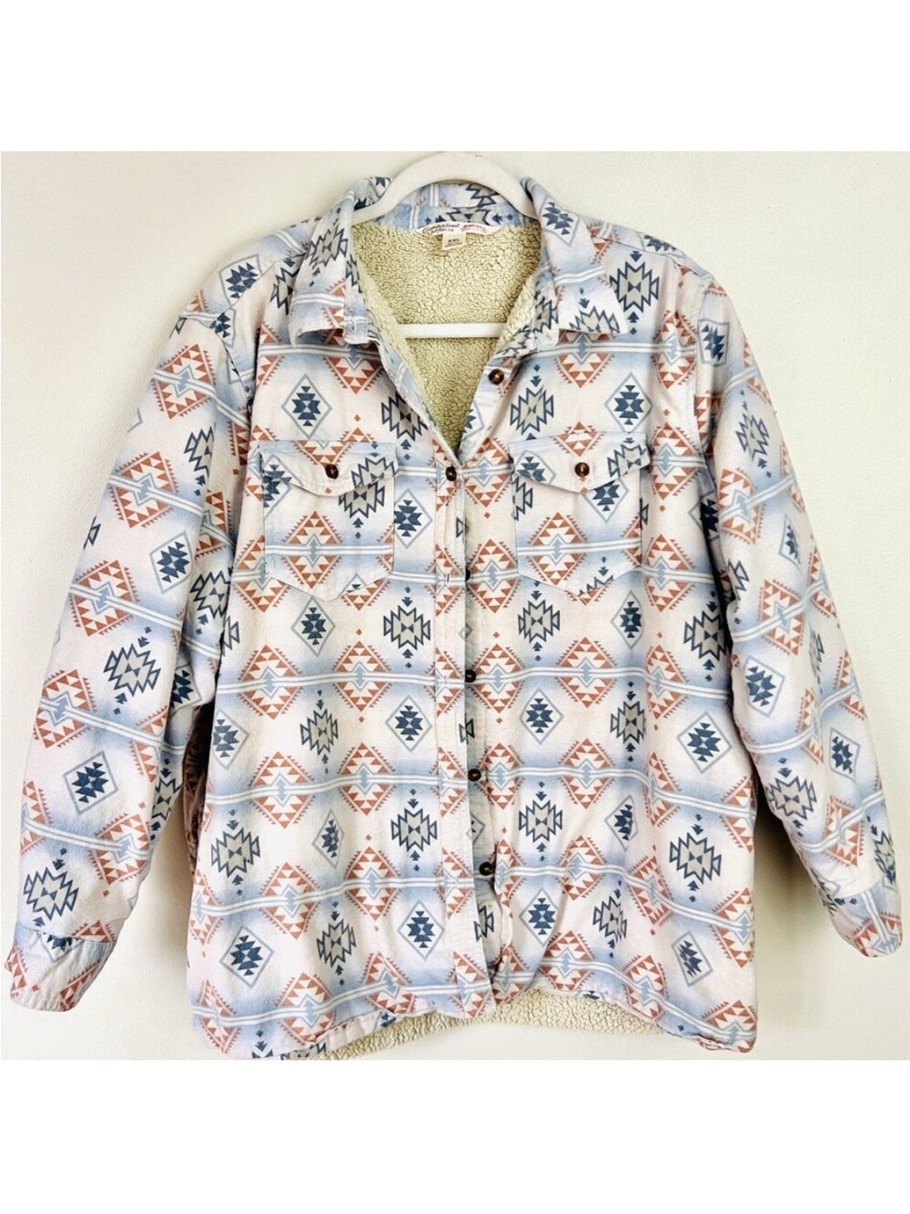 Cozy Aztec Sherpa-Lined Jacket